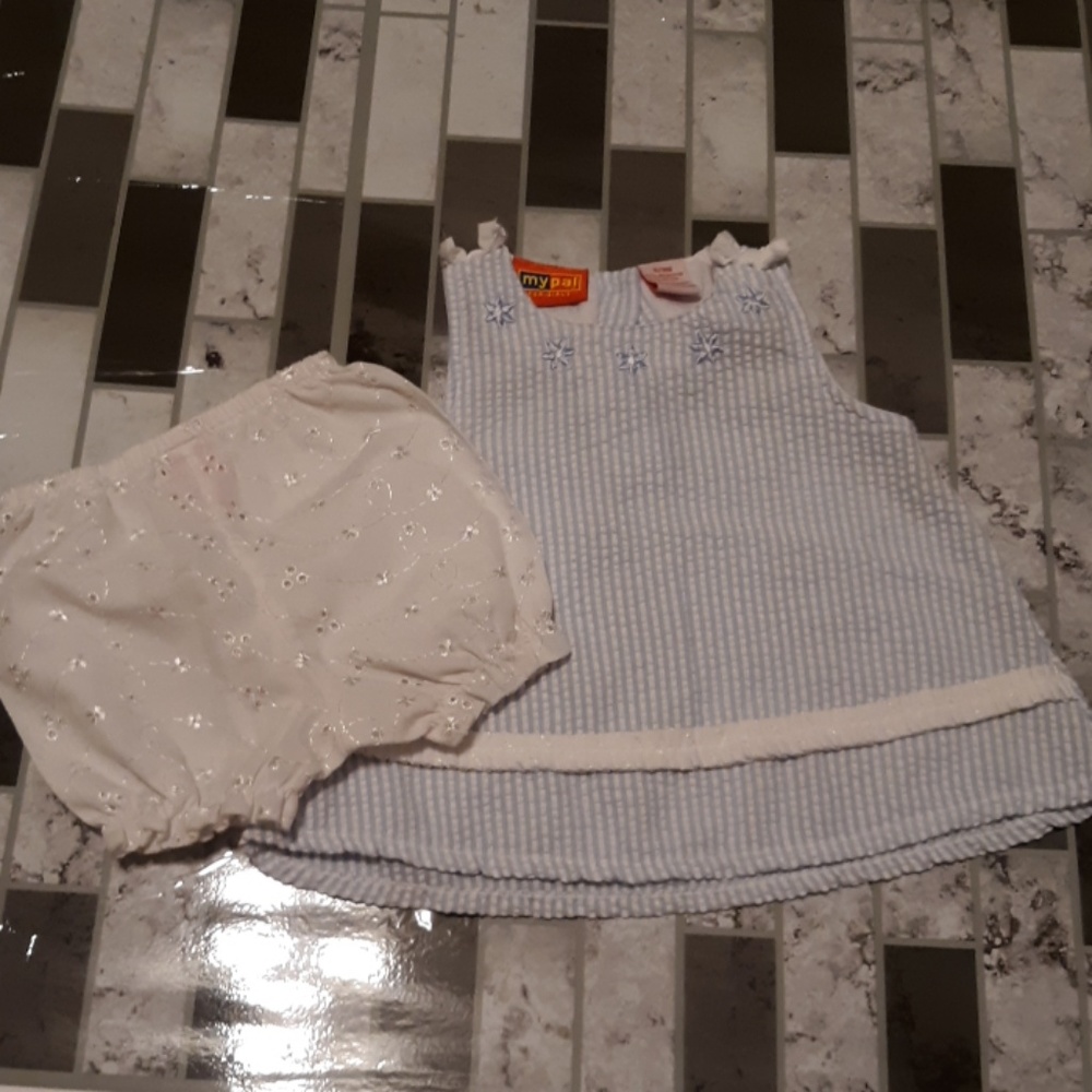 Girls Short Set sz 6/9m
